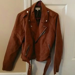 Charlotte Russe Tan Suede Jacket